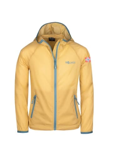 Trollkids Windjacke "Fjell" in Limonade/Gletschergrün