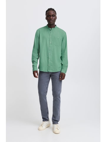 BLEND Langarmhemd BHBOBBY Shirt mandarin in Grün