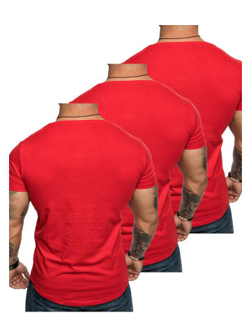 Amaci&Sons 3er-Pack T-Shirts 3. TACOMA in (3x Rot)