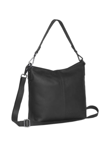 The Chesterfield Brand Wax Pull Up Schultertasche Leder 25 cm in schwarz