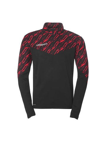 uhlsport  1/4 ZIP TOP Progressive 28 in schwarz/rot