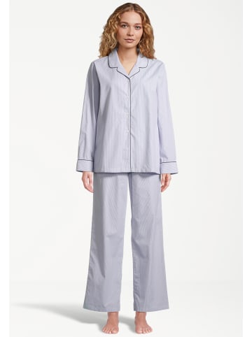 Seidensticker Pyjama Web in Zen Blue