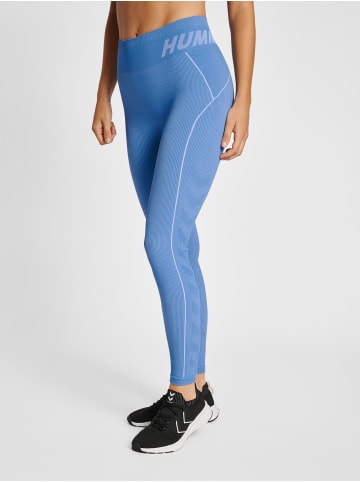 Hummel Hummel Leggings Hmlte Multisport Damen Dehnbarem Schnelltrocknend Nahtlosen in RIVIERA/BLUE BELL MELANGE