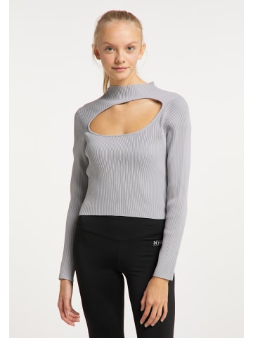 myMO ATHLSR Damen Strickpullover in Grau