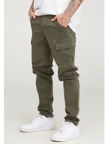 behype Cargo-Hose - BHMATOLA Jogger-Hose Jeanshose Stoffhose in Khaki