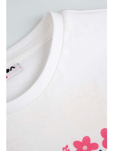 MOKIDA Baumwoll-t-shirt mit kurzen Ärmeln in weiß