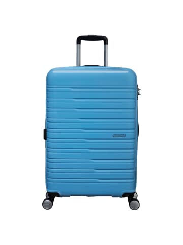 American Tourister Flashline Pop - 4-Rollen-Trolley M 67 cm erw. in cloudy blue