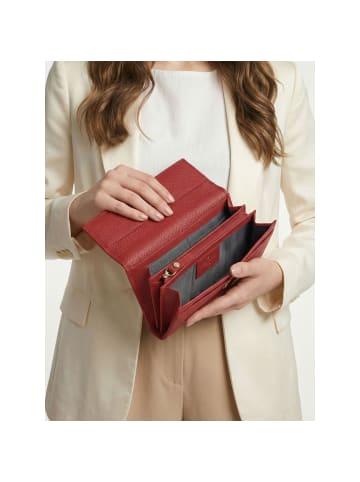 Lazarotti Bologna Leather Geldbörse Leder 19 cm in red