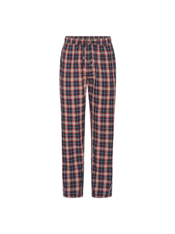 DANISH ENDURANCE Lange Pyjamahose Pyjama in navy red