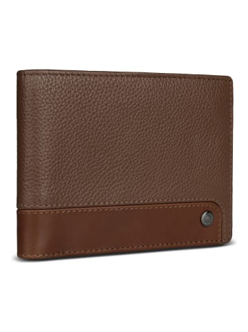 Bugatti Due Geldbörse RFID Schutz Leder 11.5 cm cognac