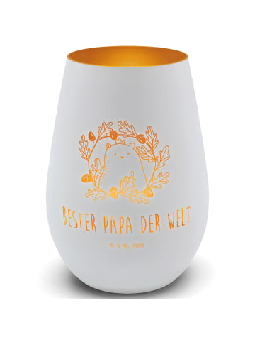 Mr. & Mrs. Panda Laterne Bär König mit Spruch in Weiß