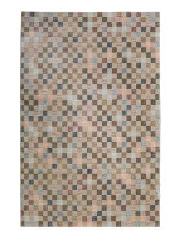 Wecon Home Teppich "Physical 2.0" in Beige/Blau/Lila/Orange