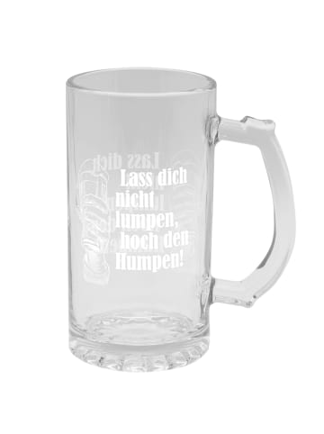 Geda Labels Bierkrug Lass dich nicht Lumpen in Klar - 500ml