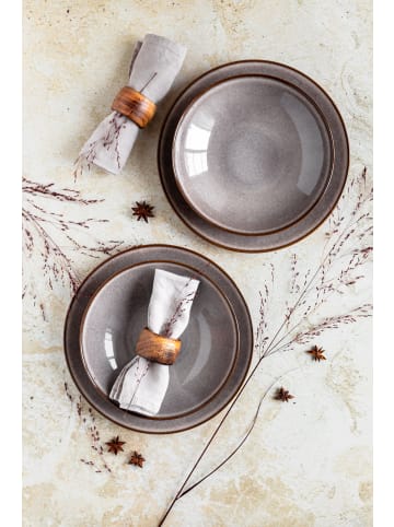 Mäser Tafelservice, Steinzeug Smoky's in Braun