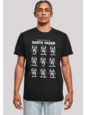 F4NT4STIC T-Shirt Star Wars The Many s Of Darth Vader in schwarz