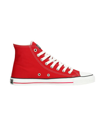 ethletic Sneaker Hi Fair Trainer White Cap in cranberry red just white