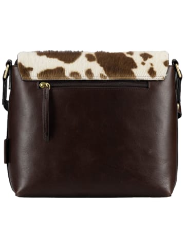Jost Bodybag Furry Cow Shoulder Bag M in Brown