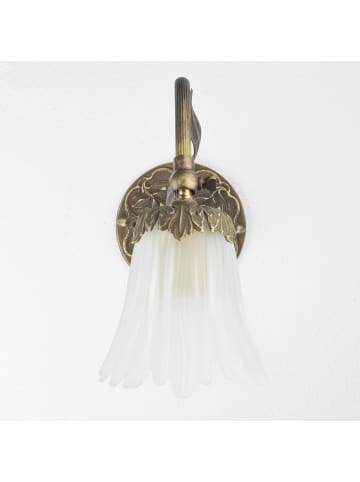 Licht-Erlebnisse Wandlampe (B)12 x (H)23.5 cm in Bronze Antik matt WeißBronze Antik matt Weiß