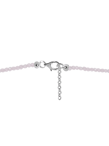 Xen Collier "Rosenquarz Kugeln 3 mm" in Rosa