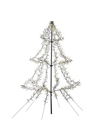 MARELIDA LED Weihnachtsbaum Lichterbaum für Außen aufklappbar H: 2m