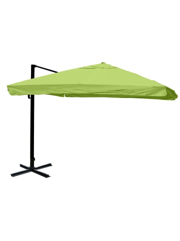 MCW Gastronomie-Ampelschirm A96, Flap, grün ohne Ständer, drehbar