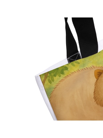 Mr. & Mrs. Panda Shopper Wombat Design mit Spruch in Weiß