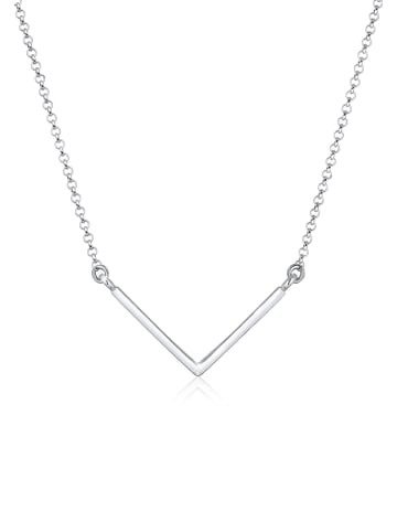 Elli Halskette 925 Sterling Silber Dreieck, V-Kette, Geo in Silber