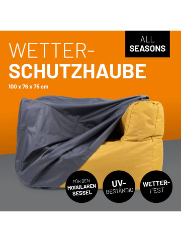 Lumaland LUMALAND Wetterschutzhaube für Modularen Sessel - wasserabweisend, mit Kordelzu