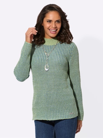 WITT WEIDEN Stehkragen-Pullover in eucalyptus-mittelblau