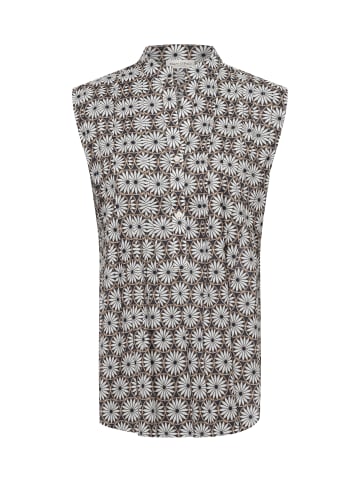 Marc O'Polo Bluse in anthrazit weiß