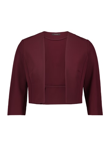 Vera Mont Bolero-Jacke mit Kellerfalten in Deep Wine