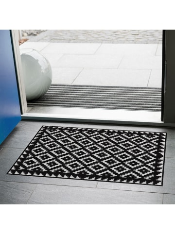 Salonloewe Fußmatte in schwarz/weiß