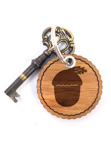 Mr. & Mrs. Panda Anhänger Eichel ohne Spruch in Braun