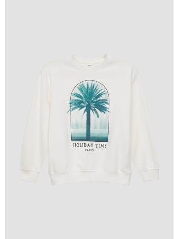 s.Oliver Sweatshirt langarm in Creme