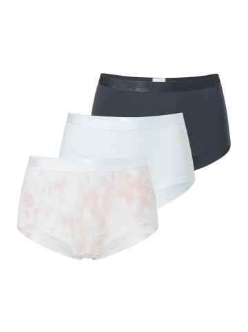 Schiesser Panty 955 in graphit, weiss, rosa