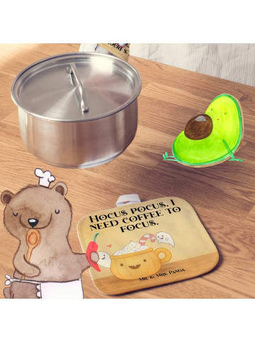 Mr. & Mrs. Panda Topflappen Kaffee Gespenst Design mit Spruch in Weiß