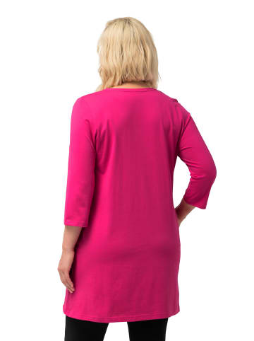 Ulla Popken Longshirt in fuchsia pink