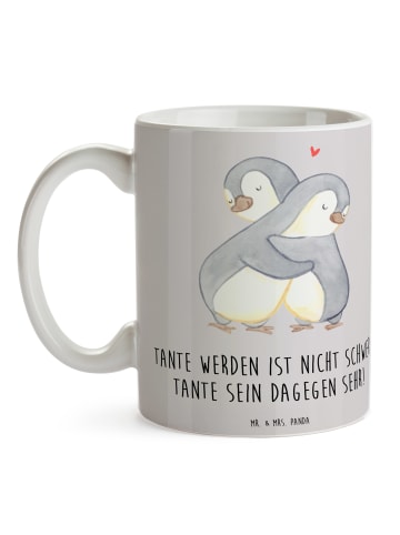 Mr. & Mrs. Panda Pott Tolle Tante mit Spruch in Grau Pastell