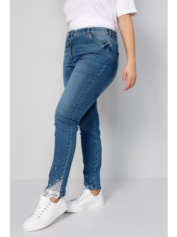 MIAMODA Jeans in bleached denim