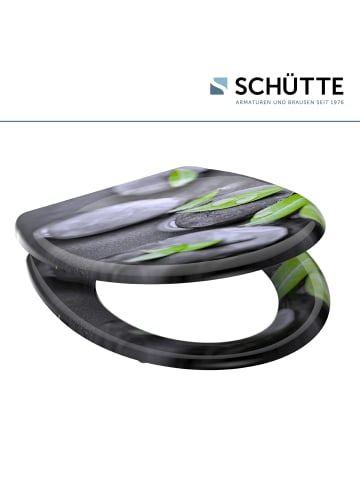 Schütte Duroplast WC Sitz STONE mit Absenkautomatik - (L) 45 x (B) 37 x (H) 4 cm