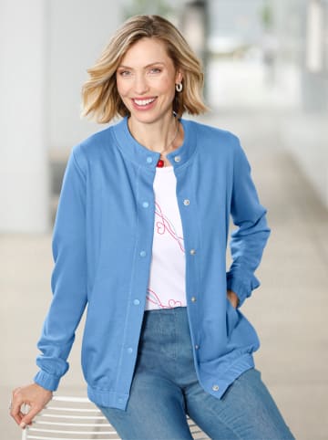 WITT WEIDEN Sweatjacke in mittelblau