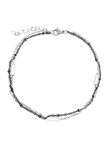 Adeliás Damen Armband aus Edelstahl 24+5 cm in silber