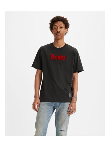 Levi´s LEVI'S Relaxed Fit Boxtab Tshirt in Schwarz
