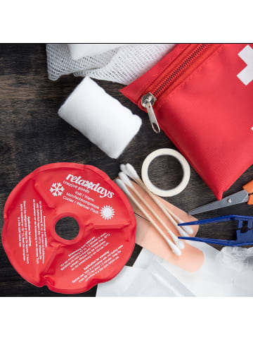 relaxdays 4 x Knie-Kühlpads in Rot
