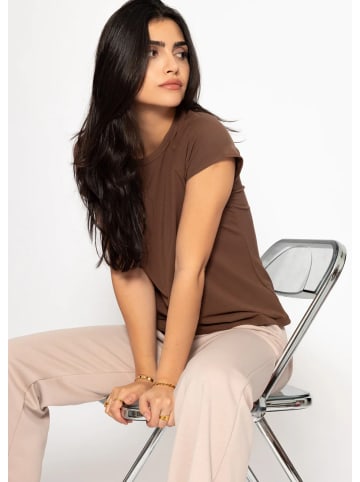 SASSYCLASSY T-Shirt mit Raglannaht in Braun