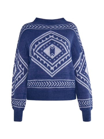 usha FESTIVAL Strick Pullover in Marine Weiss