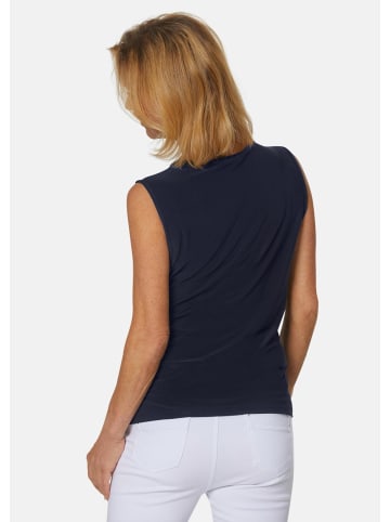 GOLDNER Trageangenehmes Slinky-Top mit Steinchen in mitternachtsblau