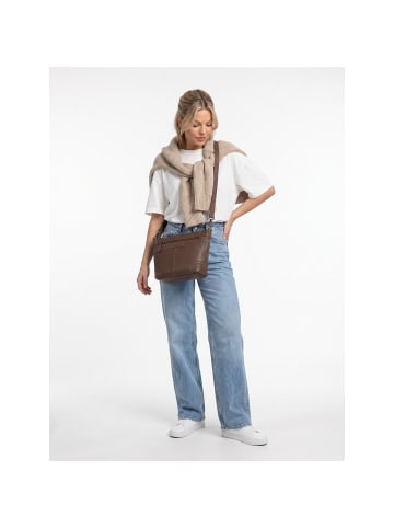 The Chesterfield Brand Zarita Schultertasche Leder 22 cm dark taupe