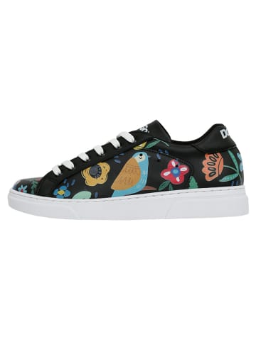 Dogo Ace Sneakers - Flowers & Birds BLACK in Schwarz