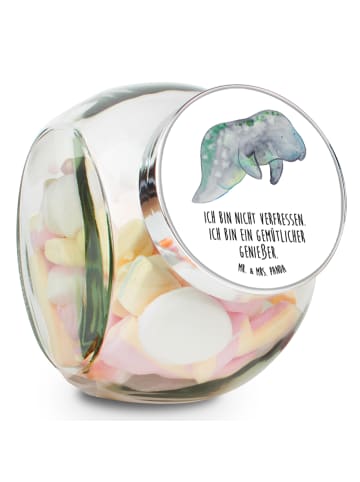 Mr. & Mrs. Panda Frischhaltedose Seekuh Chillen mit Spruch in Weiß